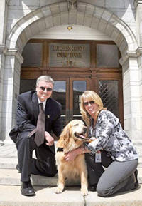 David Crenshaw and Sherri Cookman with Rose